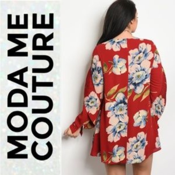 CURVY FLORAL PRINT DRESS - Picture 2 of 4